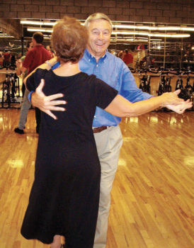 “Hey, this is fun,” Basic Social Dance students George and Denise