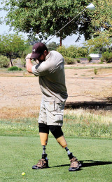 Sgt. Bruce participates in the East Valley Marines Golf Tournament