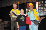 VFW Bingo Manager Elliott Bond, Kerry Schuster, and Neal Peer, Commander VFW Post 8053