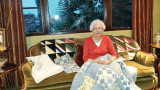 Sue Sossaman displays one of the historic quilts she will talk about at the annual P.E.O. Coffee.