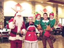 Santa and his elves attended the Lady 18ers Holiday Social!.