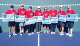 USTA 7.0 Sectional winners are Hal Davis, Jim Utter, Gary Porter, Ken Stanley (captain), Zev Yardeni, Phil Messer, Jerry Rex and Randy McManus