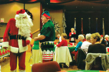Guests at Ala Kare Bear enjoyed a visit from Santa and his elf!