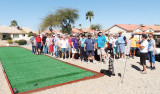 Check out the  trial bocce court!