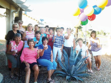 Members of the SunBird Ladies Tennis Club released balloons in honor of Lorette Cornman