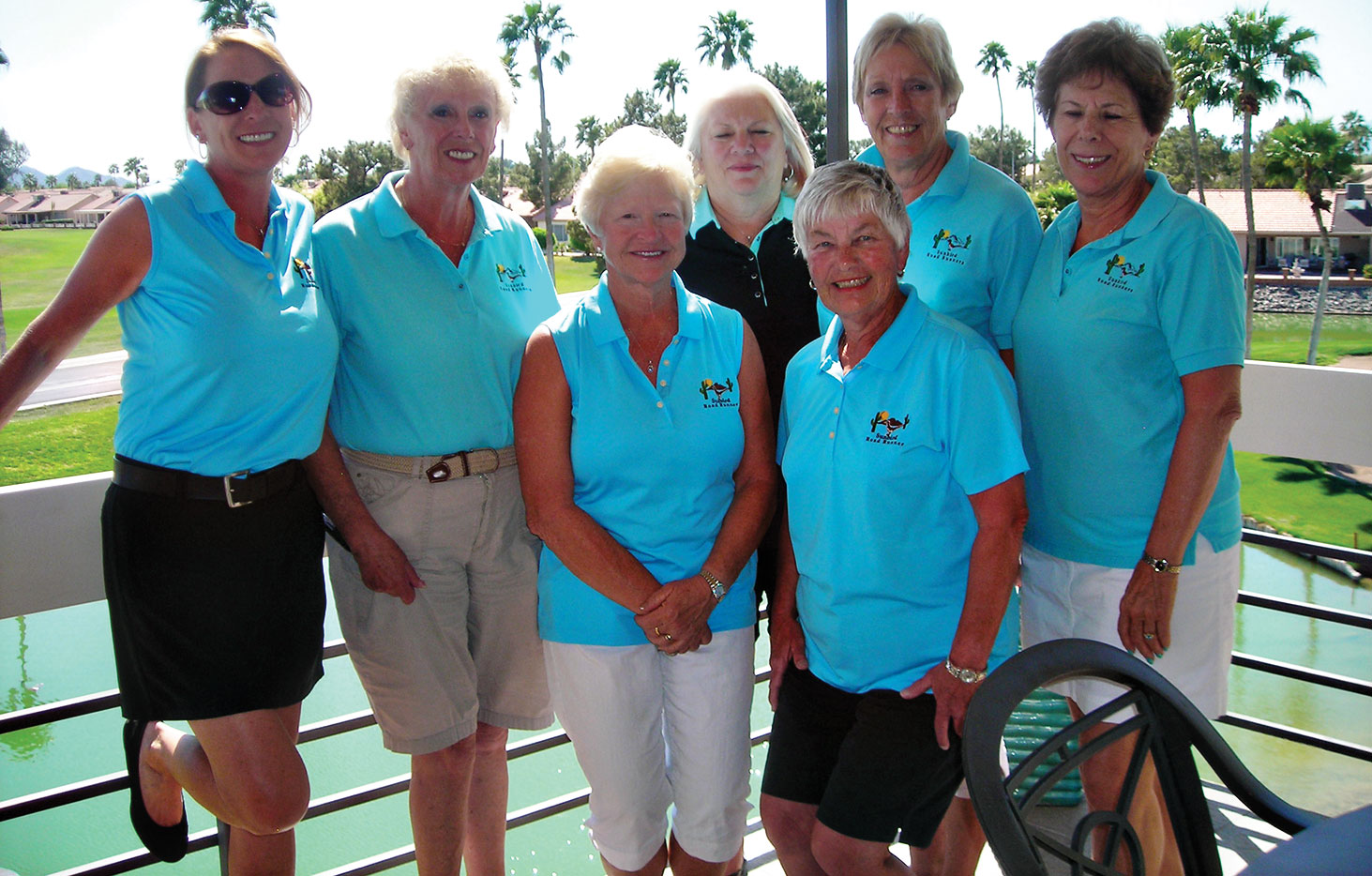 Roadrunners Tournament Committee (left to right) Tammy Bachofner, Connie Dreyer, Shirley Hunt, Dee Lee, MaryLou Trautmann, Linda DePalma and Jan Griffin
