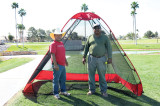 Golf course nets provided by the Canadian Club.