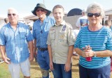 Blake C. Newton with SunBird residents.