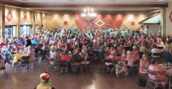 Over 300 people attended the luau!
