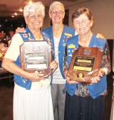 Lions Jean Boddington and Marilyn Klooster received the Melvin Jones Fellowship for their years of outstanding service to the SunBird Lions Club.