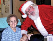 Santa pops in for a visit to one of NWC’s clients!