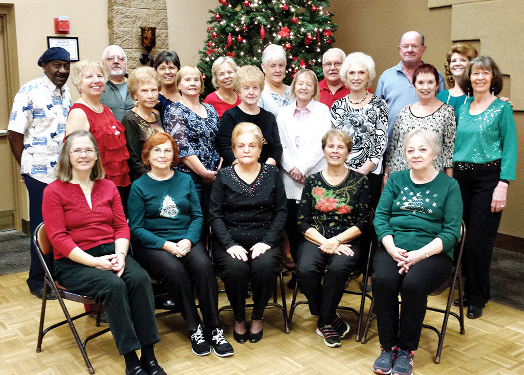 Our line dancing group in December.