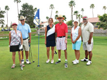 Mixed Net Shootout – pictured (left to right) Jean Pritchard and John Brockish, second place, Tammy Bachofner and George Richardson, first place and Fred Fraga and Sue Kozlofsky, third place.