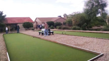 The new bocce courts are waiting for you!