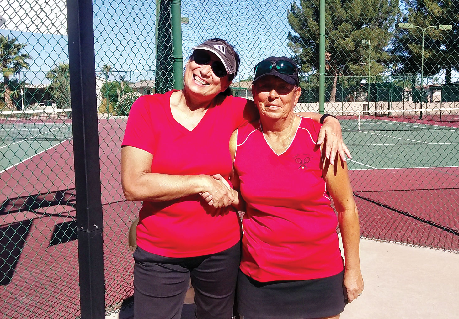 The members with the most wins in the in-house tournament were Teri Bitler (left) and Charlotte Wiard (right).