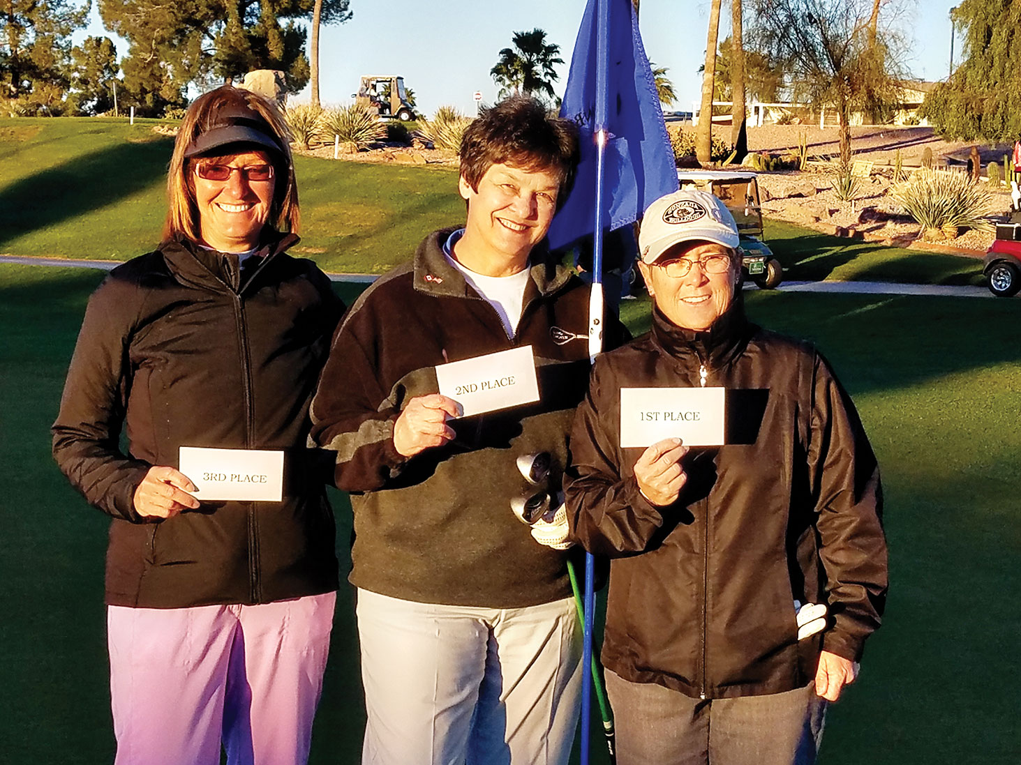 Ladies Shoot-out Champions Cindy Vig, Barb Terry and Melissa Craig