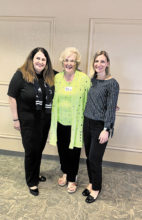 Left to right: Kris O'Reilly, officer relationship banker; Rose Pachura, Founder Chit and Chat Group; Ann Paszek, branch manager, Queen Creek and Alma School. Not shown: Julie Enriquez, branch manager for Chandler Heights and Arizona Branch and branch manager for Chase at Pecos and Arizona Ave.