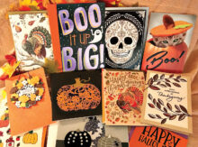 Halloween and Thanksgiving cards are sure to please.