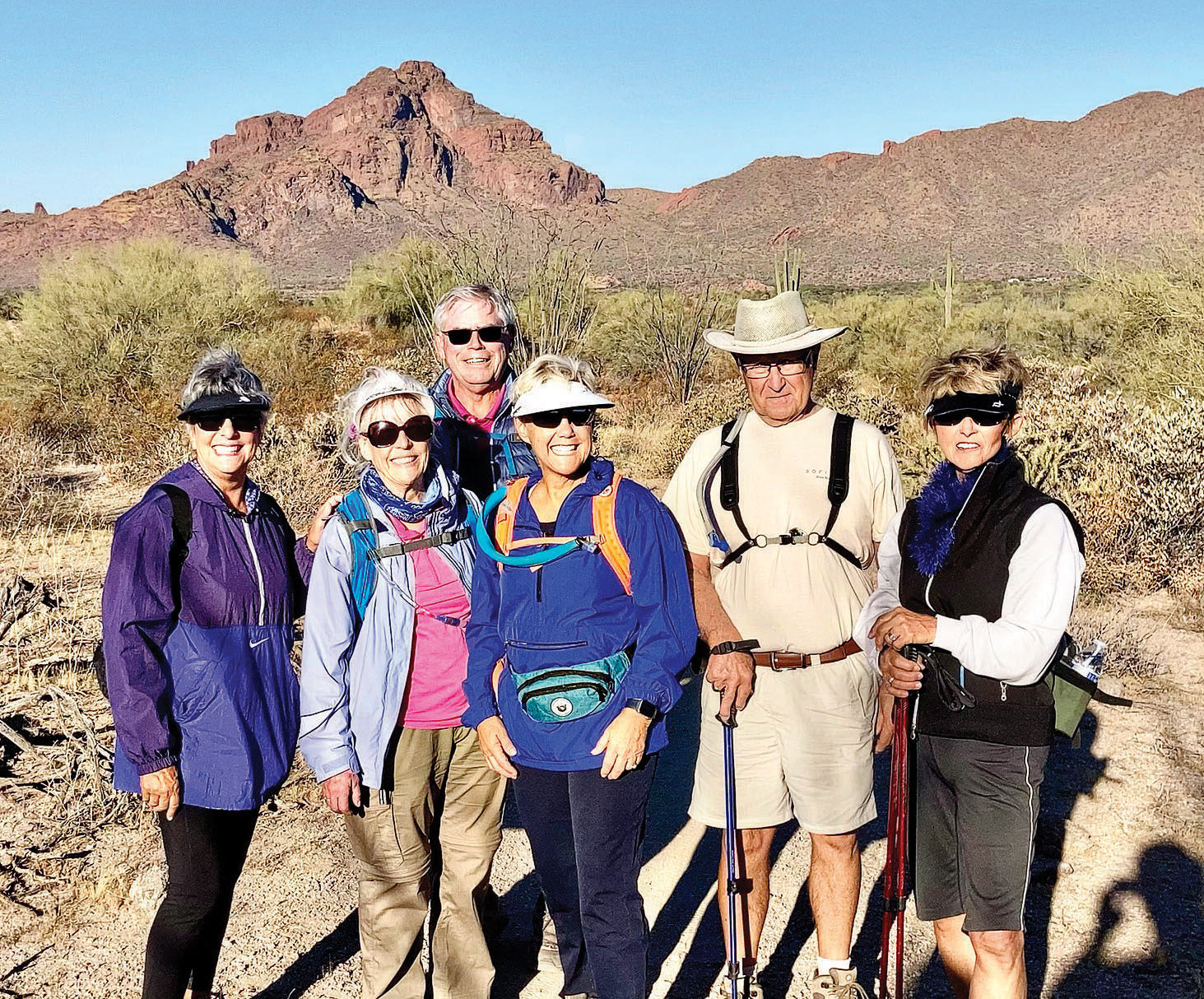 Pictured (left to right) are Carol Martin, Fran Stewart, Jim Anderson, Julie Anderson, Jack Phillips, and Jeanne Berte.