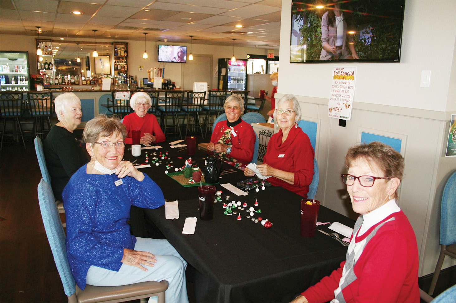 Pictured (left to right) are Marilyn Klooster, Judy Johnston, Nancy Ott, Bev Launer, Jody Elkey, and Char Donaldson.